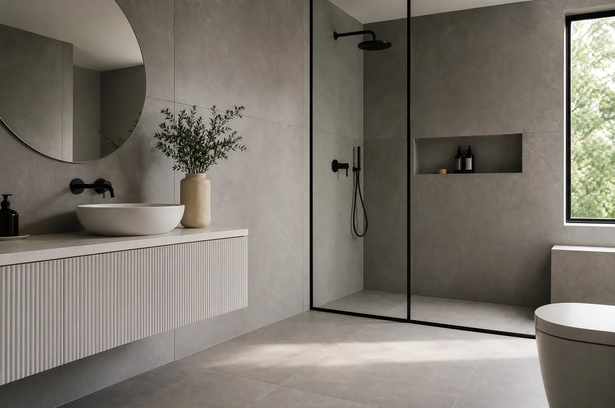 Badkamer in stijl Modern & strak